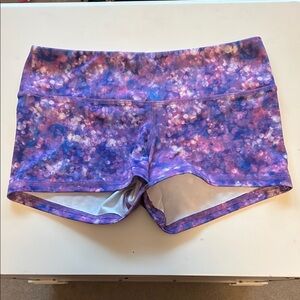 Fleo Women's Purple Pink Vapor Athletic Shorts